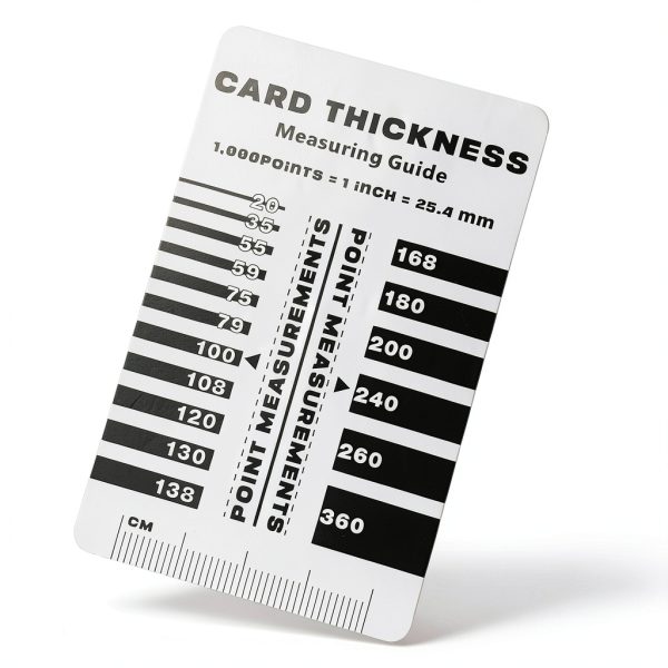 Wanwanzi Card Thickness Gauge – PVC Portable 2.12×3.37 in Precision-2