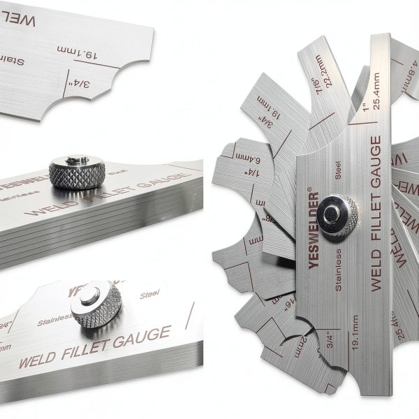 WELDMART Metal Weld Fillet Gauge Set MG-11 7‑Piece Stainless Steel-1