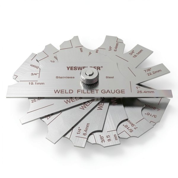 WELDMART Metal Weld Fillet Gauge Set MG-11 7‑Piece Stainless Steel-4