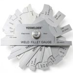 WELDMART Metal Weld Fillet Gauge Set MG-11 7‑Piece Stainless Steel-0