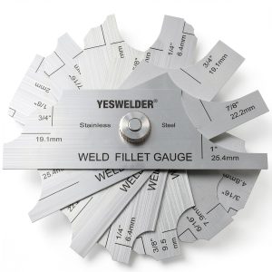 WELDMART Metal Weld Fillet Gauge Set MG-11 7‑Piece Stainless Steel-0