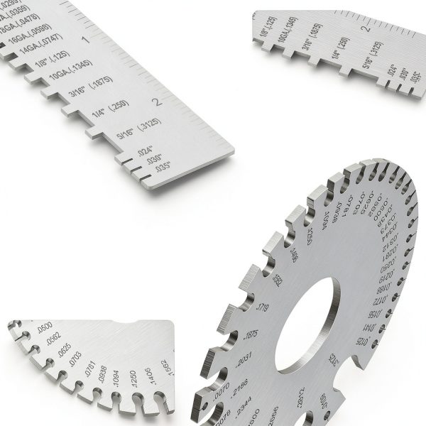 TOOGOND Dual‑Sided Metal Sheet Thickness Gauge Set of 4 Stainless-2