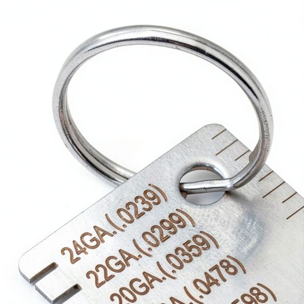 DBS Stainless Steel Metal Thickness Gauge with Keychain Model-4
