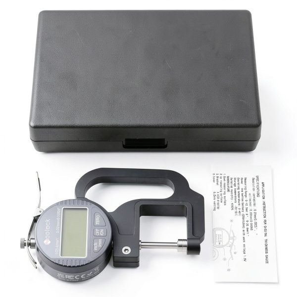 Neoteck TL338 Digital Thickness Gauge Silver‑Grey 0‑1 Inch-7