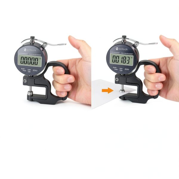 Neoteck Thickness Gauge TL338 Silver Grey Aluminum 0-0.5 Inch-4