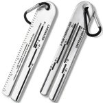Dicunoy Shingle Thickness Gauge 5-Inch Ruler Stainless Steel 2-Piece-0