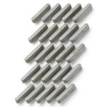 uxcell Carbon Steel Key Stock 25pcs Gray 22x4x4mm Heavy Duty-0