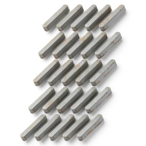 uxcell Carbon Steel Key Stock 25pcs Gray 22x4x4mm Heavy Duty-0