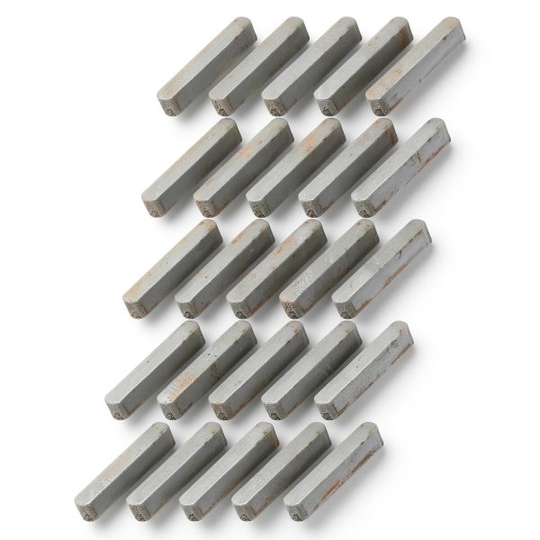 uxcell Carbon Steel Key Stock 25pcs Gray 22x4x4mm Heavy Duty-0