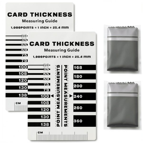 Wanwanzi Card Thickness Gauge – PVC Portable 2.12×3.37 in Precision-0