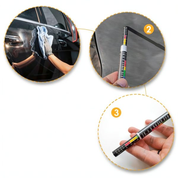 KAIOULU Paint Thickness Gauge for Cars – Dual‑Mode μm & Mil-3