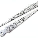 Shinwa Thickness Gauge 62600 Satin Chrome Stainless Steel 2mm-0