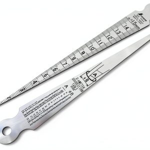Shinwa Thickness Gauge 62600 Satin Chrome Stainless Steel 2mm-0