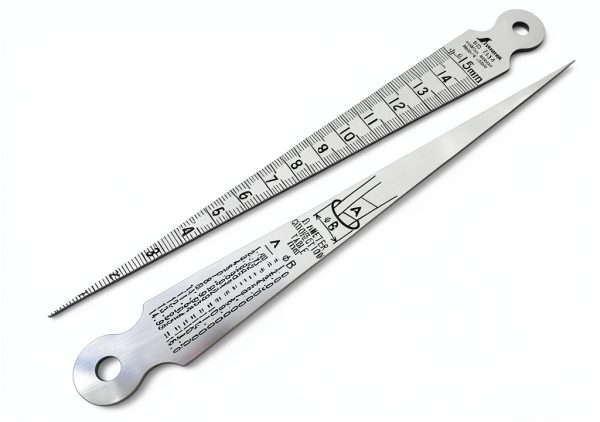 Shinwa Thickness Gauge 62600 Satin Chrome Stainless Steel 2mm-0
