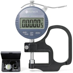 Neoteck Thickness Gauge TL338 Silver Grey Aluminum 0-0.5 Inch-0