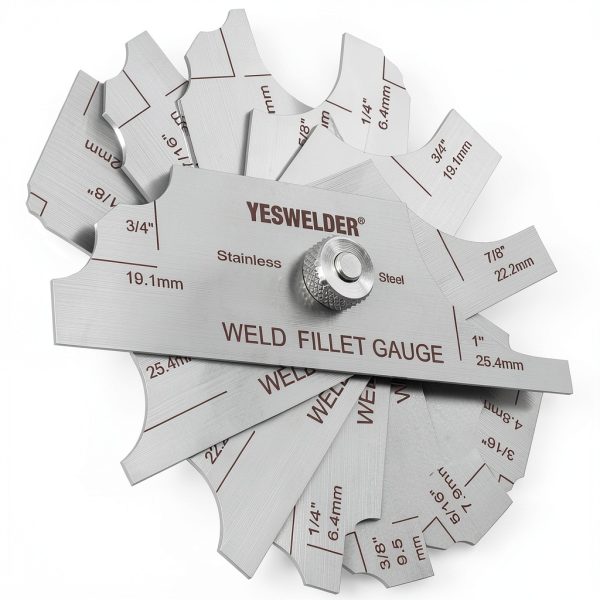 WELDMART Metal Weld Fillet Gauge Set MG-11 7‑Piece Stainless Steel-5