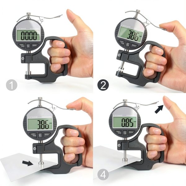 TOOGOND Digital Thickness Gauge 0-12.7mm with LCD and Dual Unit Switch-5