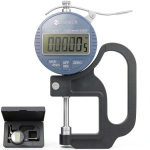 Neoteck TL338 Digital Thickness Gauge Silver‑Grey 0‑1 Inch-0