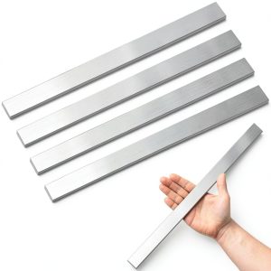 304 Stainless Steel Flat Bar UNIFAMILY 16in x 1in x 1/8in Laser Cut-0