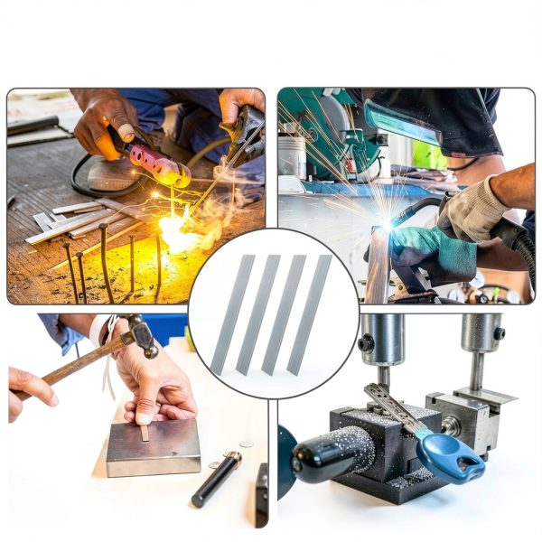 304 Stainless Steel Flat Bar UNIFAMILY 16in x 1in x 1/8in Laser Cut-5