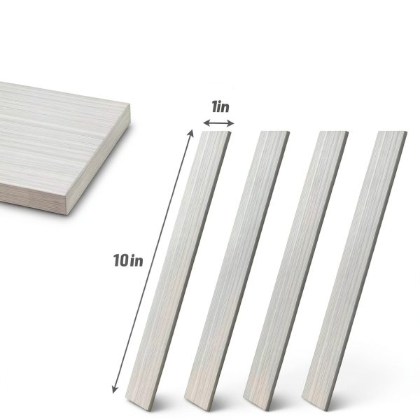 304 Stainless Steel Flat Bar UNIFAMILY 16in x 1in x 1/8in Laser Cut-1