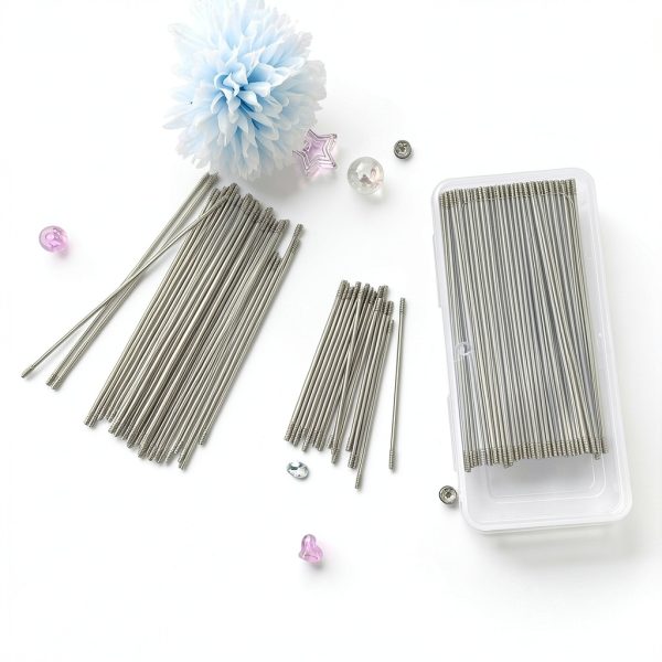 DASTTUIS Stainless Steel Beadable Pen Extender Rods 4.6 Inch, 50 Count-3