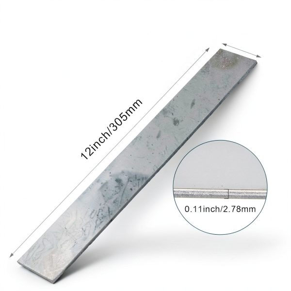 Zonon 304 Stainless Steel Flat Bar 12in x 2in x 0.11in Pack of 2-1