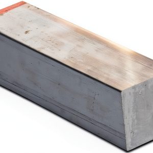 1/2" X 1/2" Stainless Steel Square Bar Remington 304, 8" Mill Stock-0