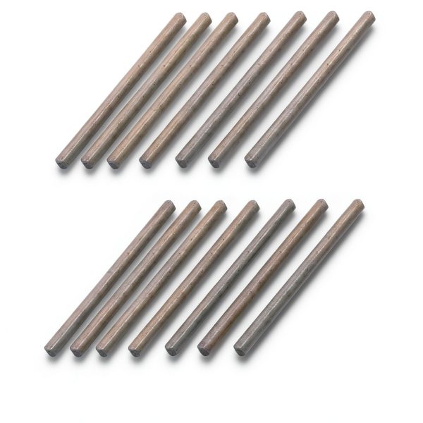 uxcell® 100mmx5mmx5mm Carbon Steel Straight Key Stock Gray 14pcs-0