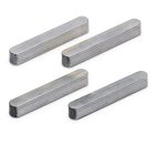 uxcell 36mm x5mm x5mm 304 Stainless Steel Key Stock 4pcs Round End-0