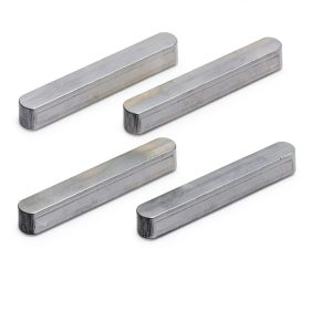 uxcell 36mm x5mm x5mm 304 Stainless Steel Key Stock 4pcs Round End-0