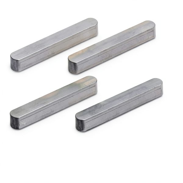 uxcell 36mm x5mm x5mm 304 Stainless Steel Key Stock 4pcs Round End-0